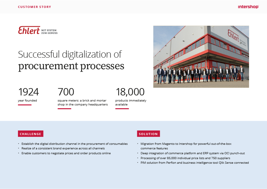 Customer story - Ehlert : Numérisation réussie des processus d'approvisionnement