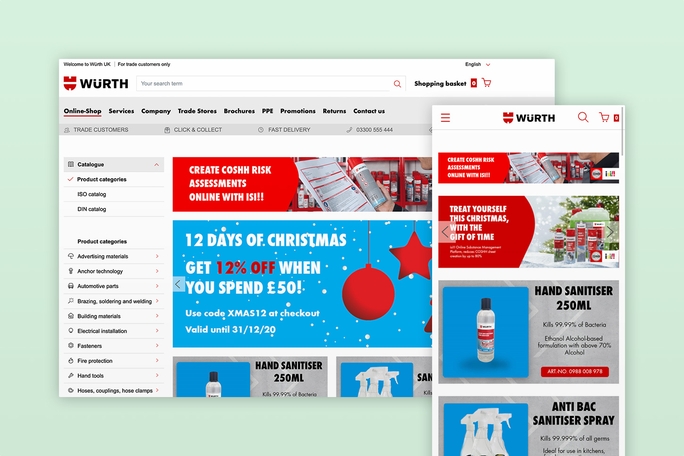 Screenshot: Nahtloses Einkaufserlebnis