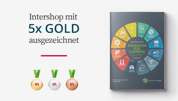 Paradigm B2B Combine Report 2022 - Intershop unter den Top-2-Anbietern mit 10 von 12 Medaillen, 5 X Gold
