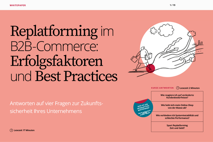Whitepaper Replatforming im B2B-Commerce: Erfolgsfaktoren und Best Practices