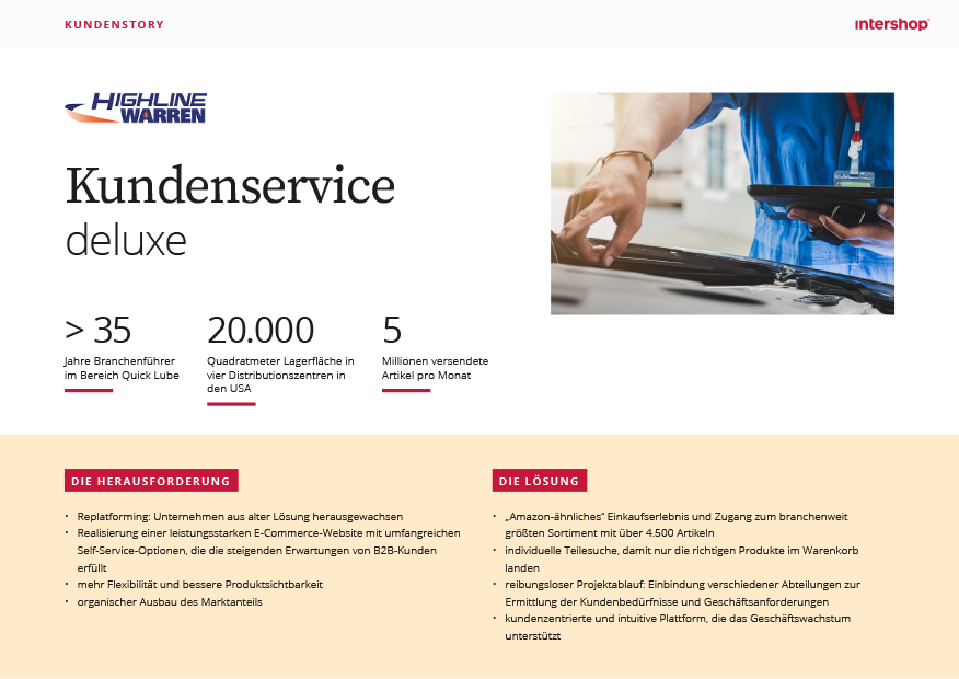 Intershop Kundenstory von Highline Warren
