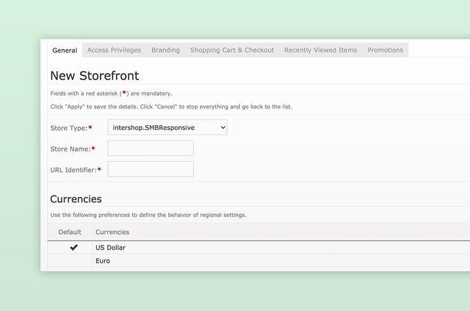 Screenshot: Schnell schlanke, responsive Shops einrichten