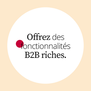 1ère stratégie : offrir des fonctions B2B étendues