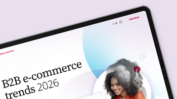 Cover of the Intershop Digital Trends Report 2026 on turning the AI hype into profitable digital business.