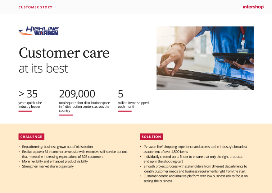 La boutique en ligne améliorée de Highline Warren - L'excellence du service à la clientèle